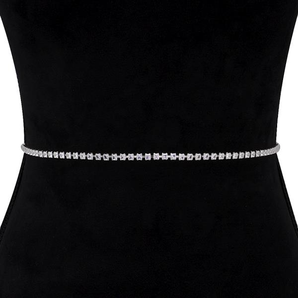 RHINESTONE METAL BELT