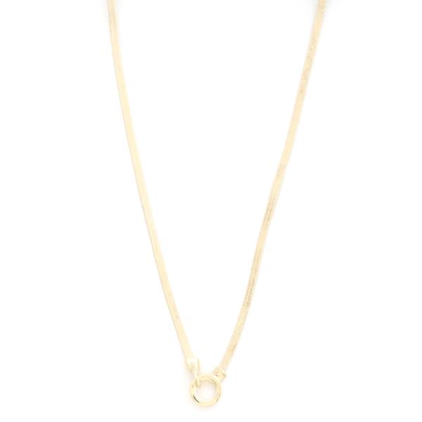 SODAJO FLAT SNAKE LINK NECKLACE