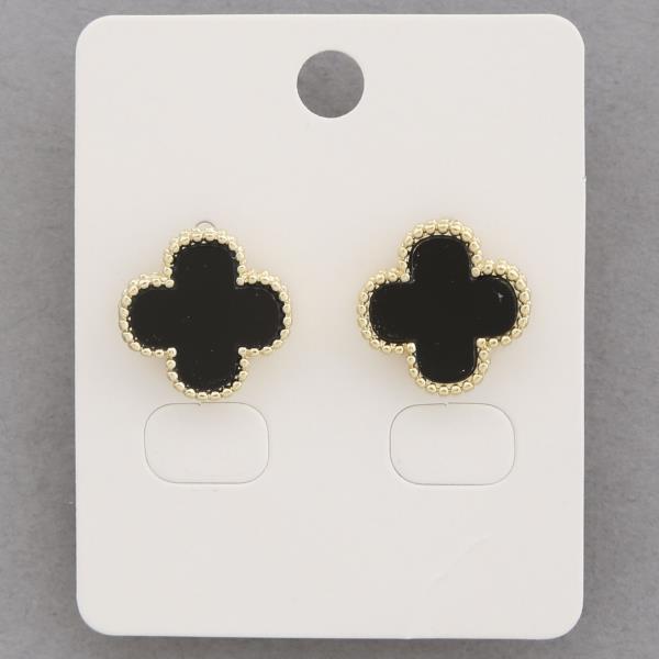 CLOVER POST EARRING