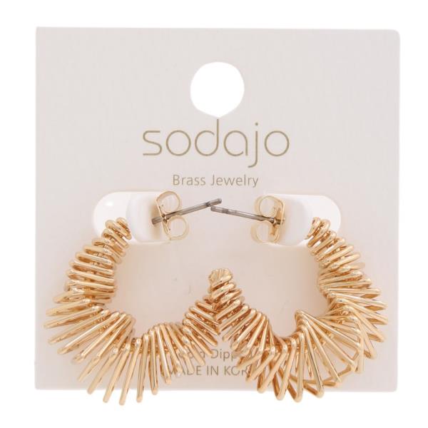 SODAJO GOLD DIPPED EARRING