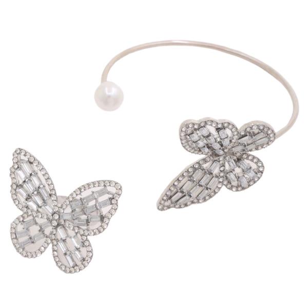 SDJ RHINESTONE BUTTERFLY BRACELET RING SET