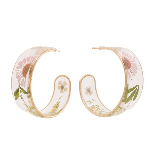 SDJ FLOWER HOOP EARRING