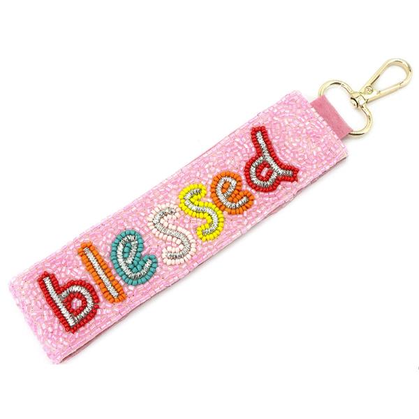 SEED BEAD BLESSED KEYCHAIN