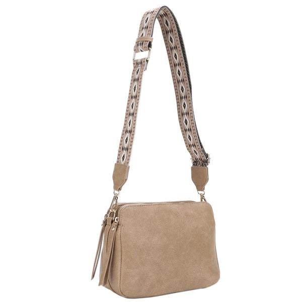 SMOOTH CHIC CROSSBODY BAG W GUITAR STRAP