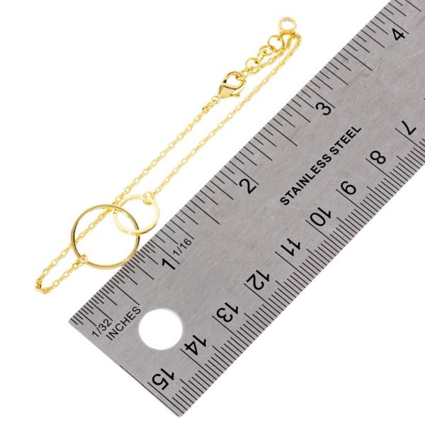 DOUBLE O LINKED PENDANT NECKLACE