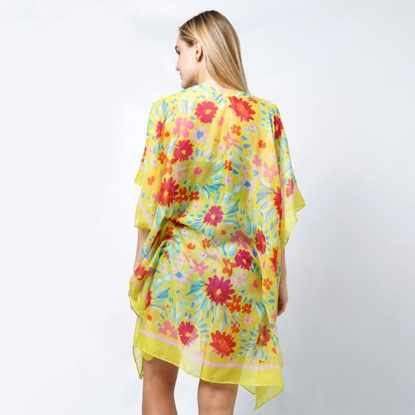 FLOWER PRINT KIMONO