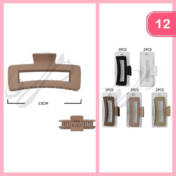 HAIR CLAW CLIP (12 UNITS)
