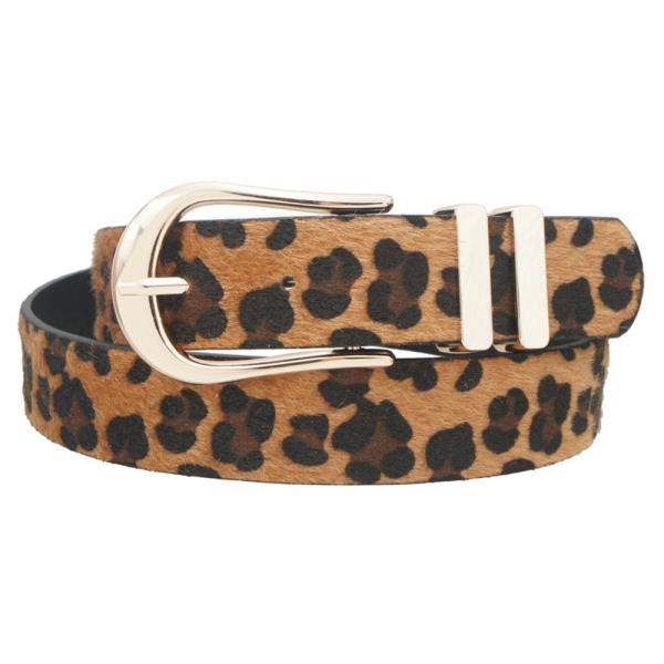 ELONGATED U BUCKLE DOUBLE LOOP BELT