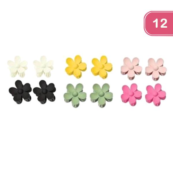 FLOWER CLAW HAIR CLIP (12 UNITS)