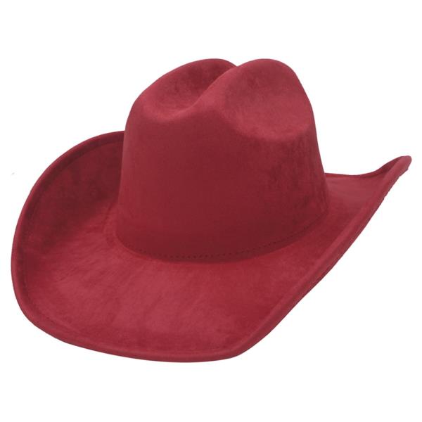 BANDLESS FAUX SUEDE COWBOY HAT