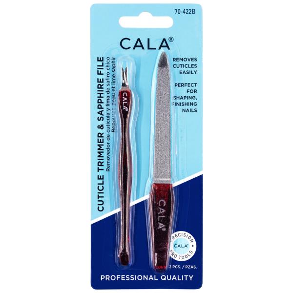 CALA VALUE PACK CUTICLE TRIMMER & SAPPHIRE FILE (12 UNITS)