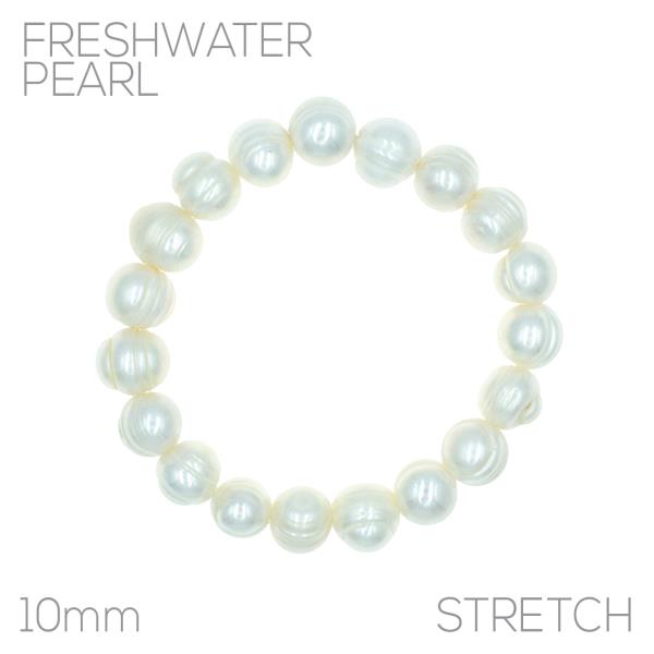 10MM FRESHWATER PEARL BRACELET