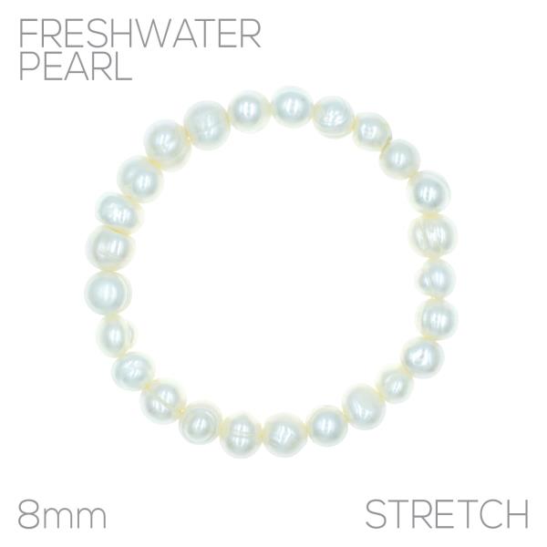 8MM FRESHWATER PEARL BRACELET