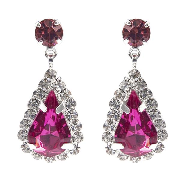 RHINESTONE TEARDROP EARRING