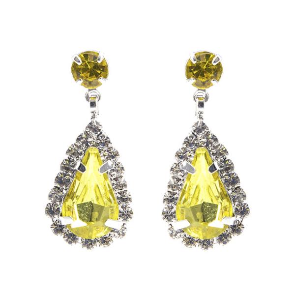 RHINESTONE TEARDROP EARRING