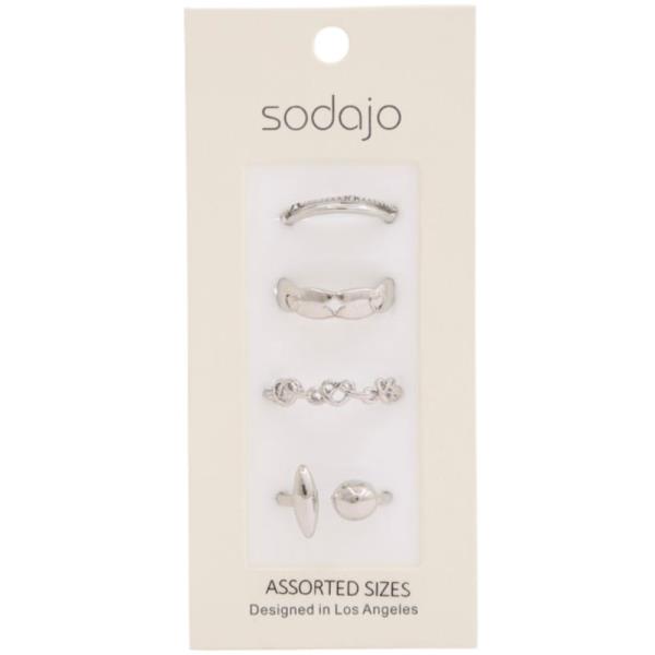 SODAJO METAL ASSORTED RING SET