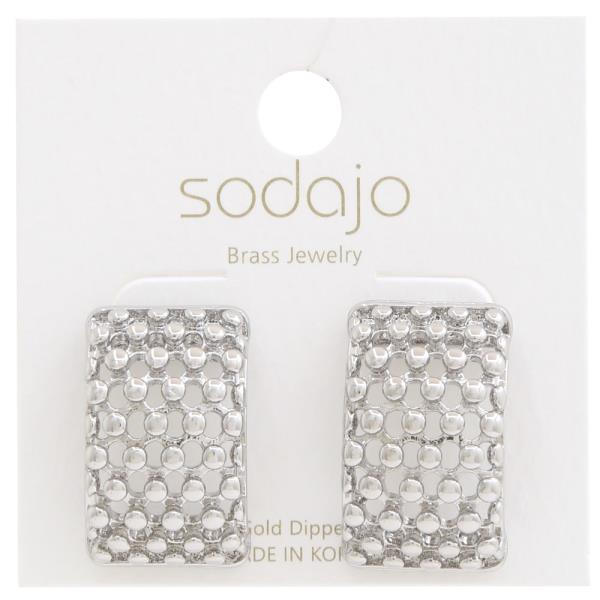 SODAJO METAL GOLD DIPPED EARRING