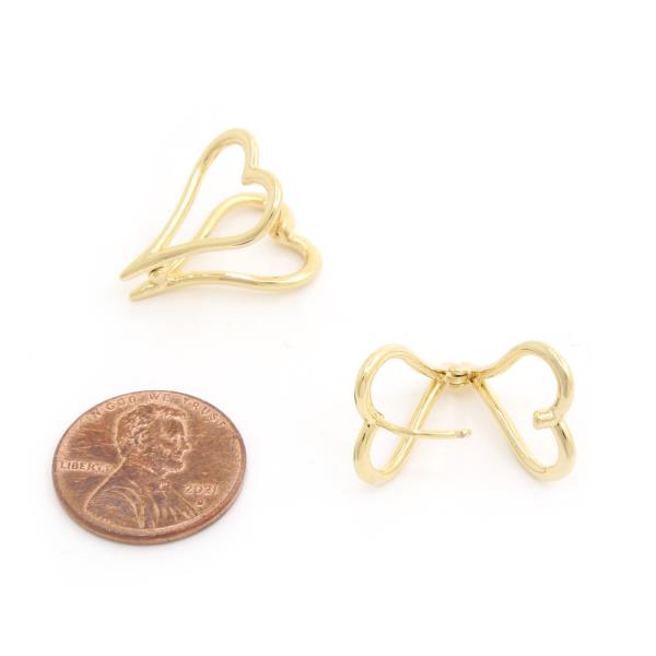 SODAJO HEART GOLD DIPPED EARRING