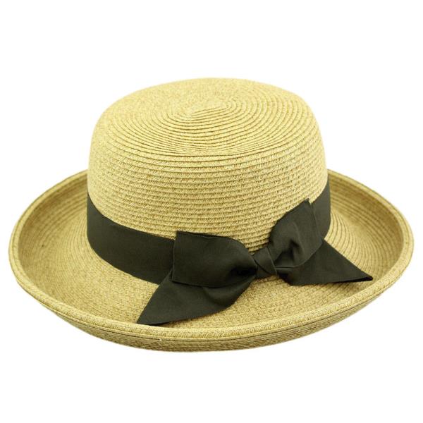 STRAW BLACK RIBBON BAND PANAMA SUN HAT