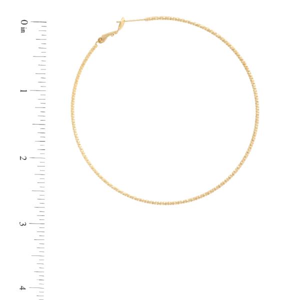 14K GOLD DIPPED HYPOALLERGENIC HOOP EARRING