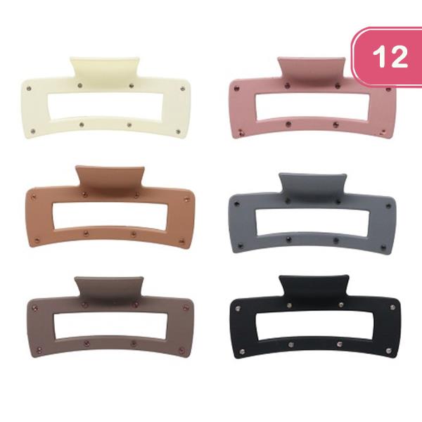 RHINESTONE HAIR CLIP (12 UNITS)