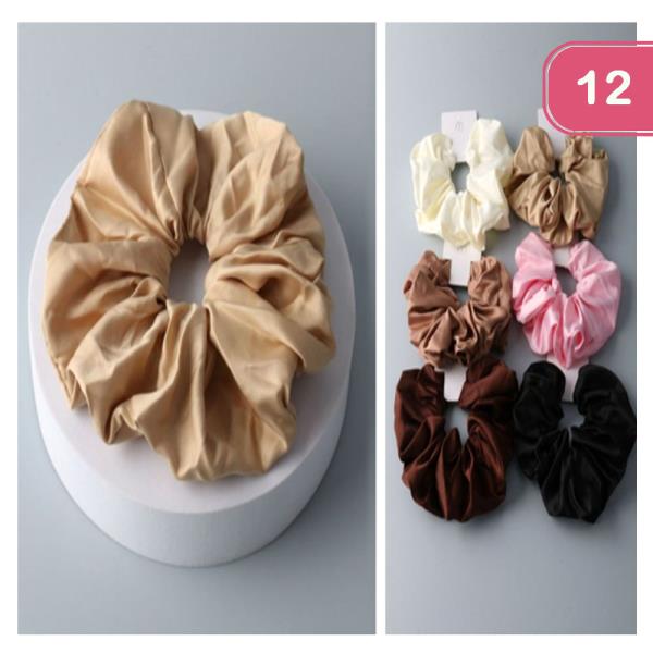 SATEEN SCRUNCHIE (12 UNITS)