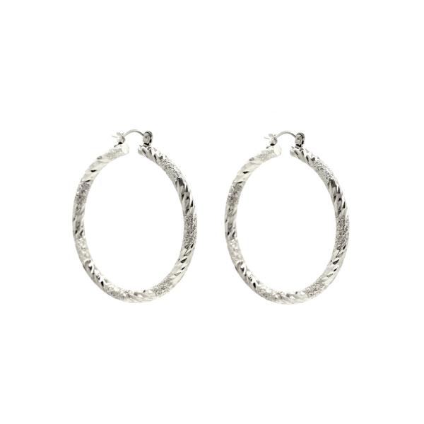 ALUMINUM HOOP-50MM EARRING