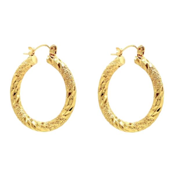 ALUMINUM HOOP-30MM EARRING