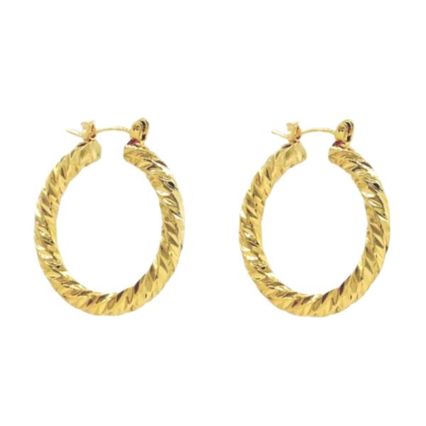 ALUMINUM HOOP-30MM EARRING