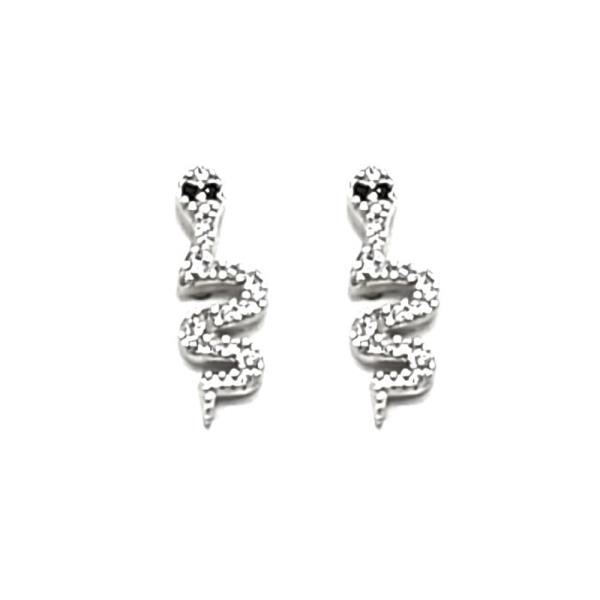 SNAKE CUBIC ZIRCONIA EARRING