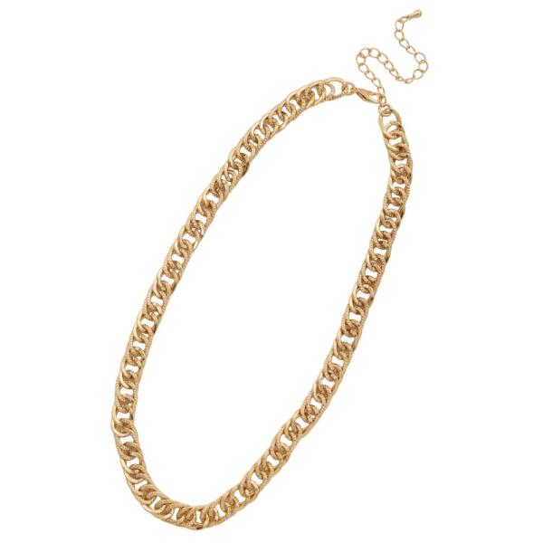 CIRCLE LINK METAL NECKLACE