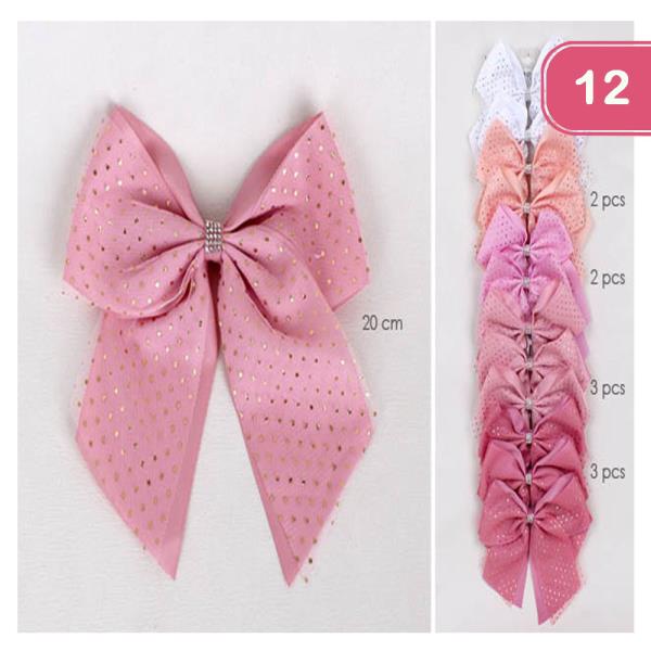 HAIR BOW HAIR PIN (12 UNITS)