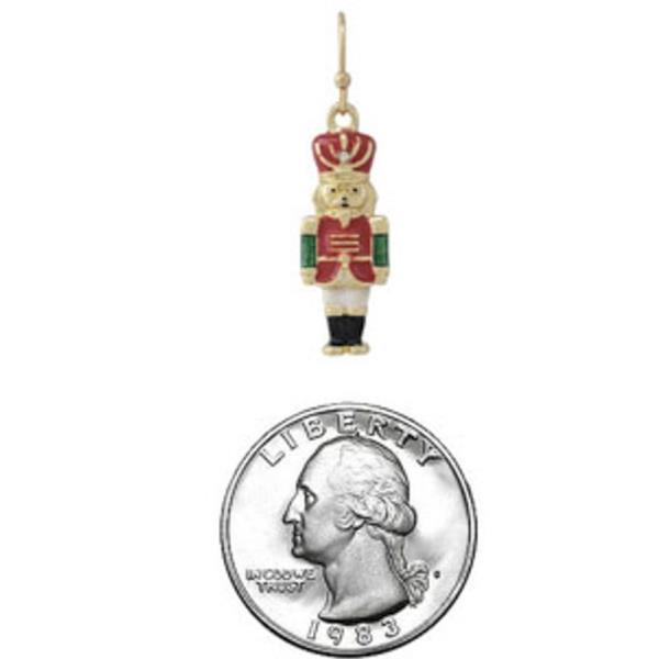 CHRISTMAS NUTCRACKER 3D EPOXY POST EARRING