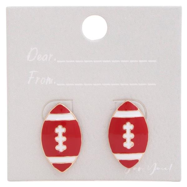FOOTBALL GAME DAY STUD EARRING