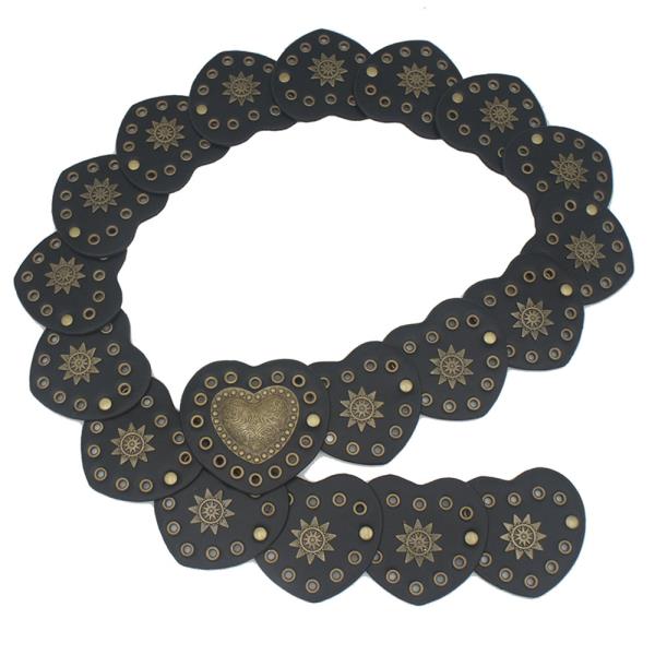 Y2K HEART SINGLE LINER Y2K BOHO DISC BELT