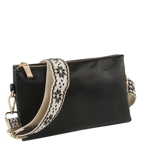 SMOOTH ZIPPER CROSSBODY W GUITAR STRAP