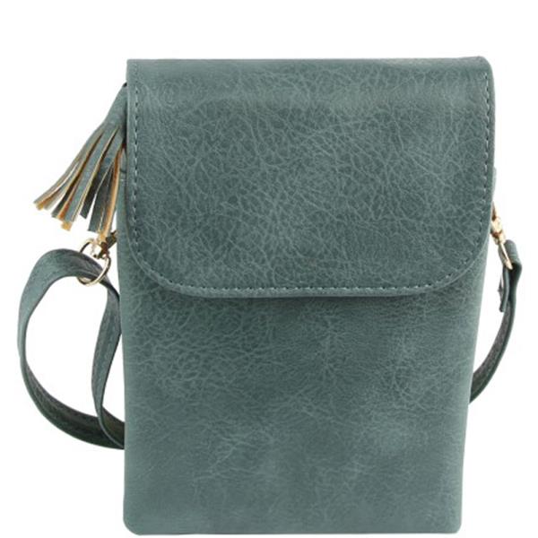 SMOOTH TASSEL CROSSBODY BAG