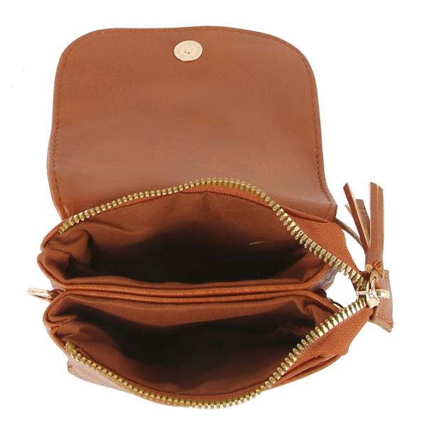 SMOOTH TASSEL CROSSBODY BAG