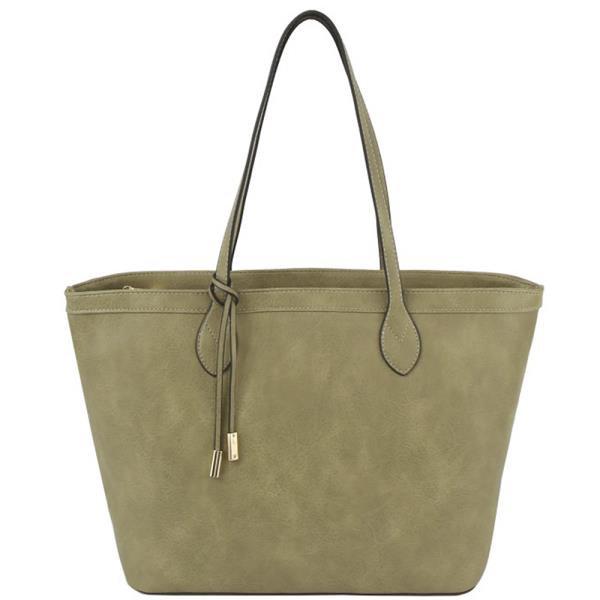 SMOOTH SHOULDER TOTE BAG