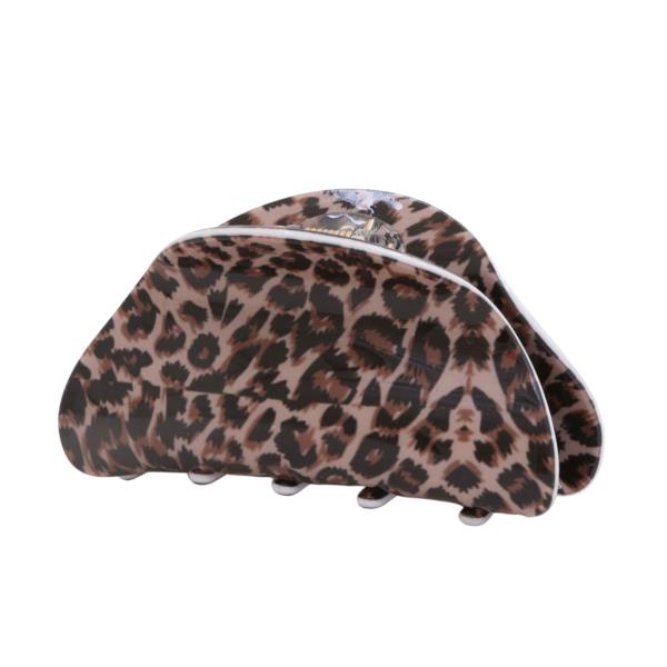 ANIMAL PRINT CLAW HAIR CLIP