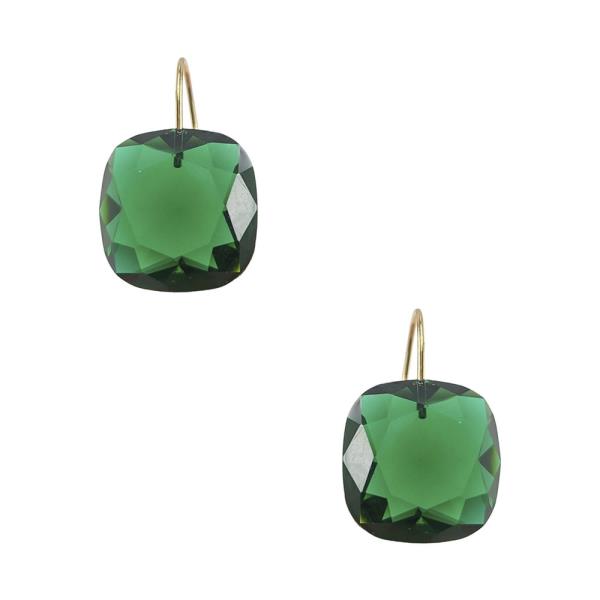 GLASS DANGLE EARRING