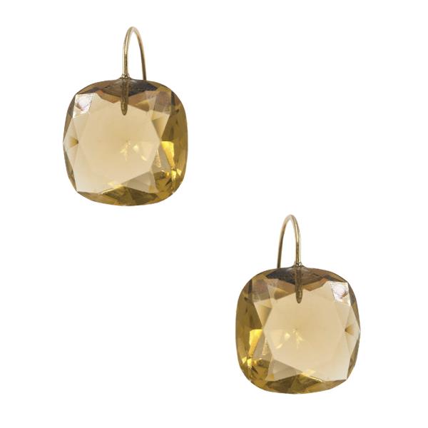 GLASS DANGLE EARRING