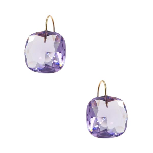 GLASS DANGLE EARRING