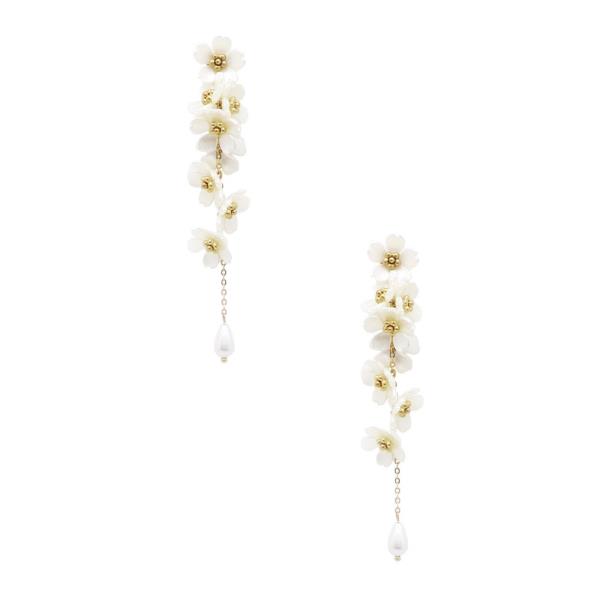 PEARL FLOWER EARRING