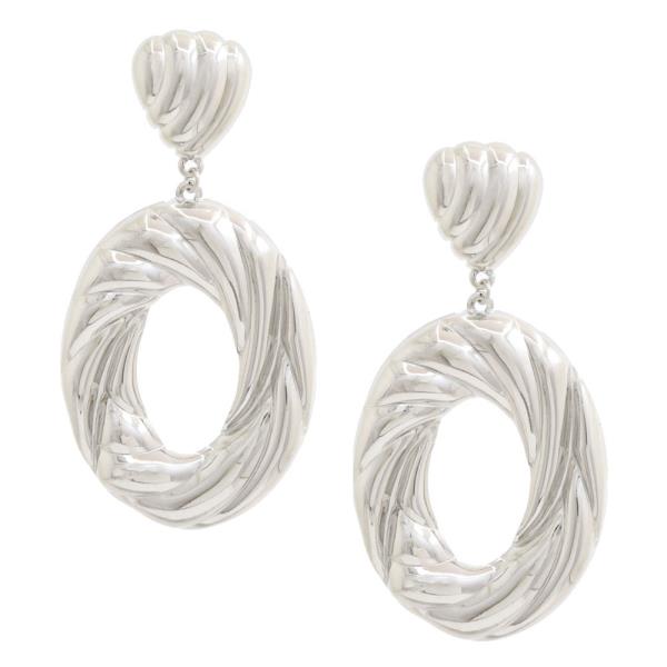 TWISTED OVAL DANGLE EARRING