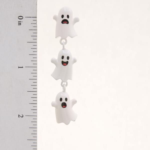 HALLOWEEN GHOST SHAPED TITANIUM EARRING