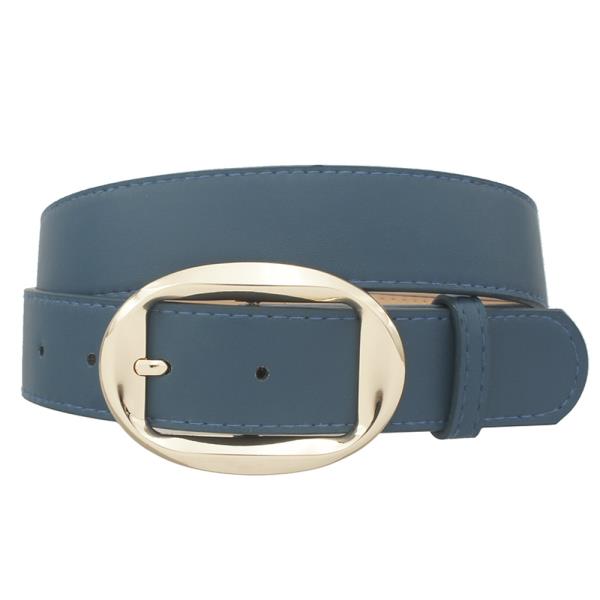 ANGLED OVAL BUCKLE BELT