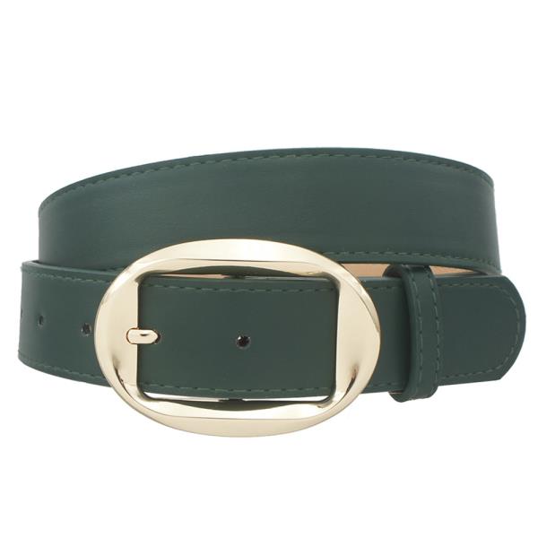 ANGLED OVAL BUCKLE BELT