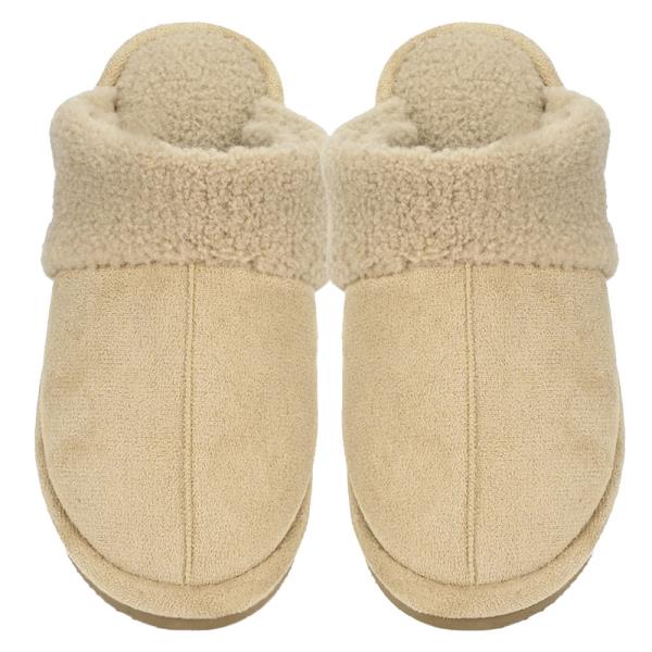 CC FAUX SUEDE SHERPA SLIPPERS - SM SIZE