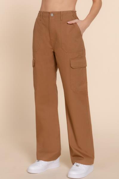 ($14.50 x 6 PCS) POCKET DETAIL DENIM CARGO LONG PANTS